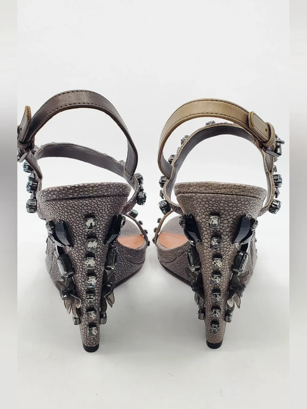 Tory Burch Embellished Wedge Sandals